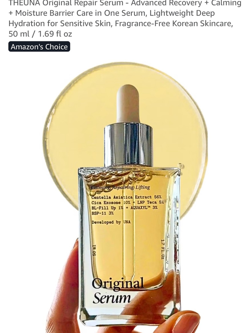 Original Repair Serum in Yellow - Calming Hydration for Sensitive Skin
